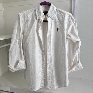White Ralph Lauren Button Down